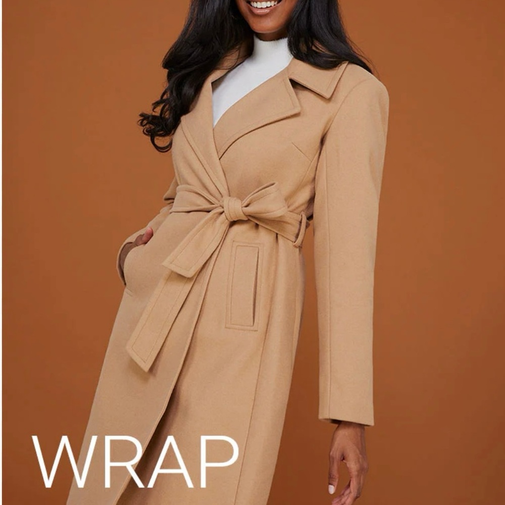 Suzy Shier Tan Pea Coat